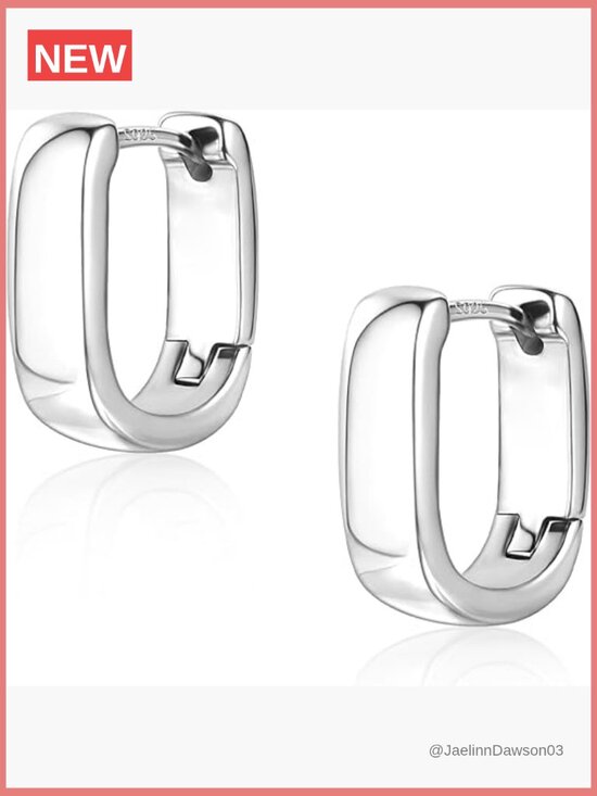 Jewelry - Small Chunky Hoop Earrings Silver Gold Hypoallergenic Huggie Earrings